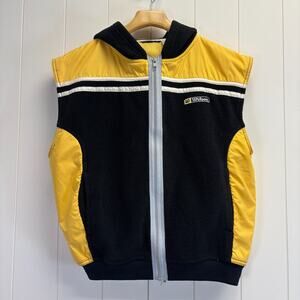 Vintage Wilsons Mens Gorpcore Streetwear Fleece Nylon Hoodie Vest Size L Sports